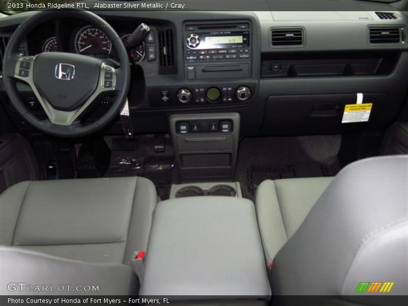 Alabaster Silver Metallic / Gray 2013 Honda Ridgeline RTL