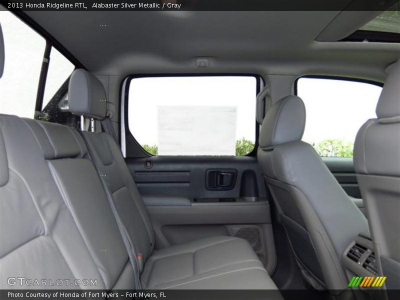Alabaster Silver Metallic / Gray 2013 Honda Ridgeline RTL