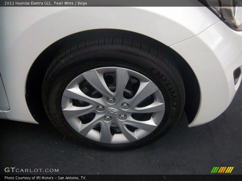 Pearl White / Beige 2011 Hyundai Elantra GLS