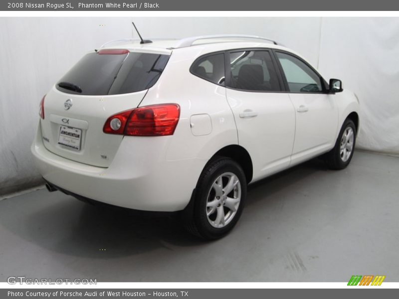 Phantom White Pearl / Black 2008 Nissan Rogue SL