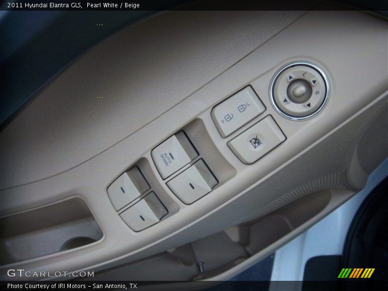 Pearl White / Beige 2011 Hyundai Elantra GLS