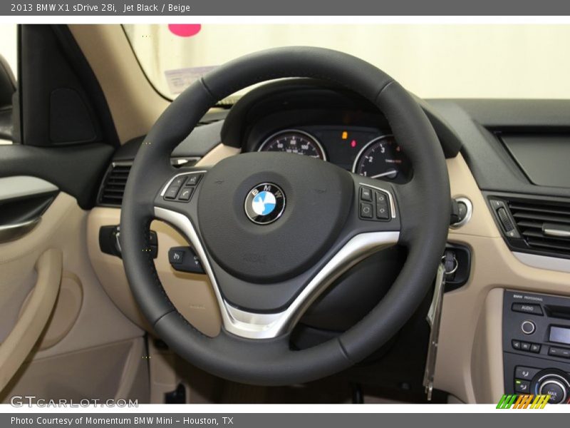 Jet Black / Beige 2013 BMW X1 sDrive 28i