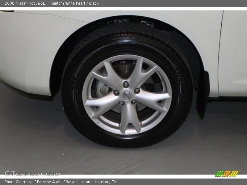 Phantom White Pearl / Black 2008 Nissan Rogue SL