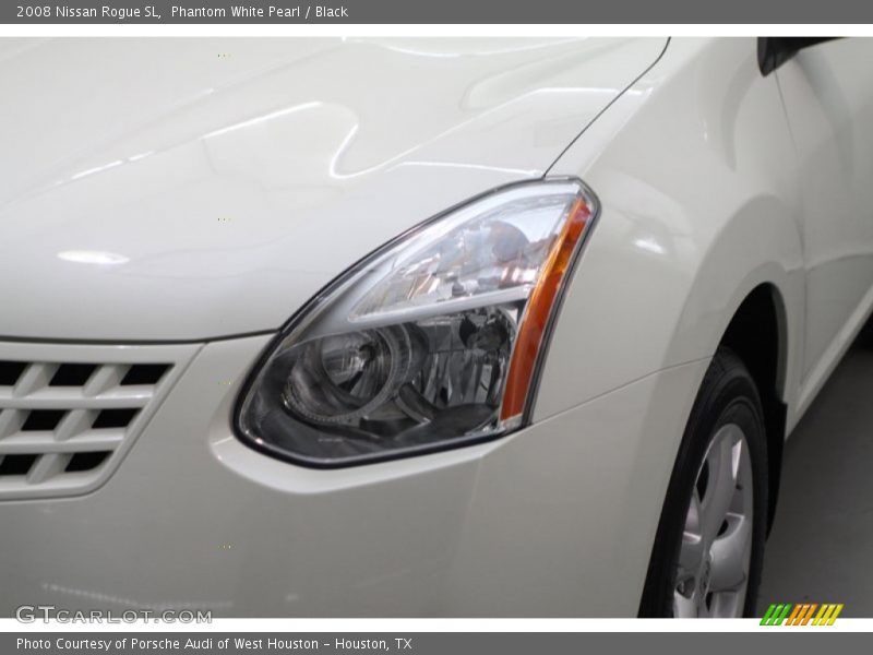 Phantom White Pearl / Black 2008 Nissan Rogue SL