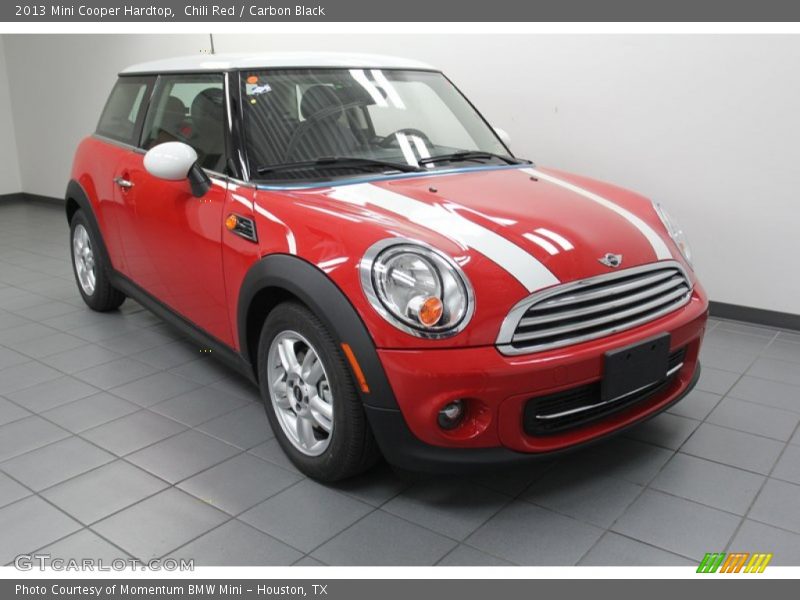 Chili Red / Carbon Black 2013 Mini Cooper Hardtop