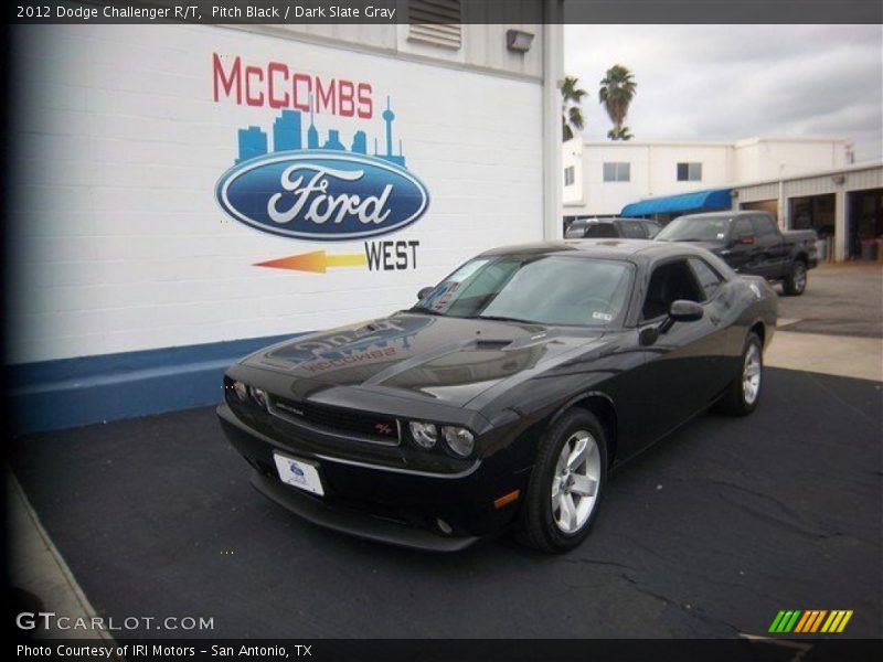 Pitch Black / Dark Slate Gray 2012 Dodge Challenger R/T