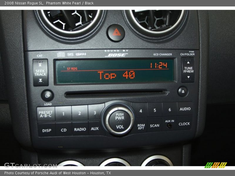 Phantom White Pearl / Black 2008 Nissan Rogue SL