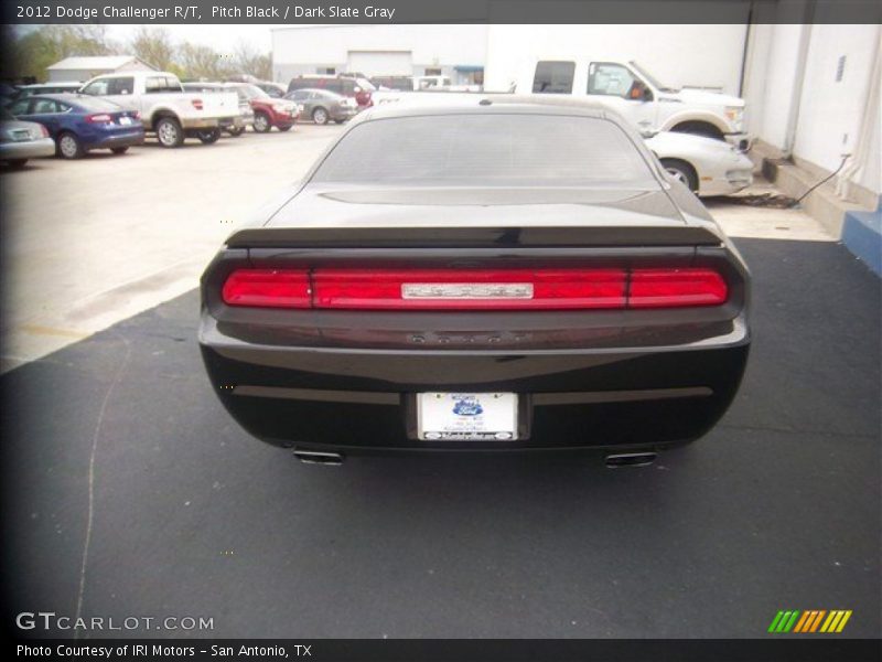 Pitch Black / Dark Slate Gray 2012 Dodge Challenger R/T