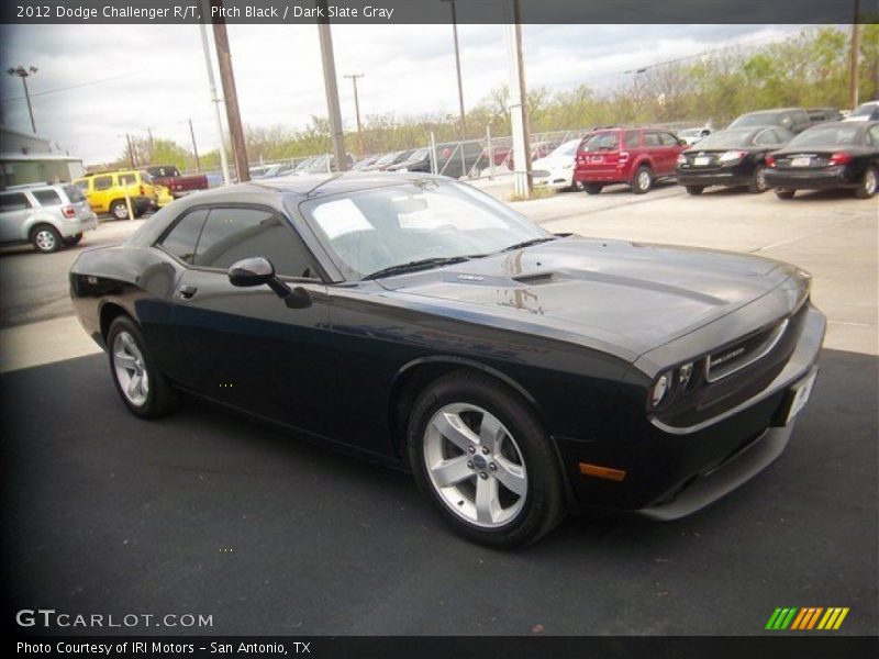 Pitch Black / Dark Slate Gray 2012 Dodge Challenger R/T