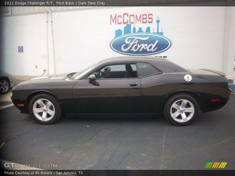 Pitch Black / Dark Slate Gray 2012 Dodge Challenger R/T