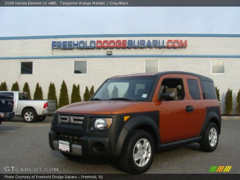 Tangerine Orange Metallic / Gray/Black 2008 Honda Element LX AWD