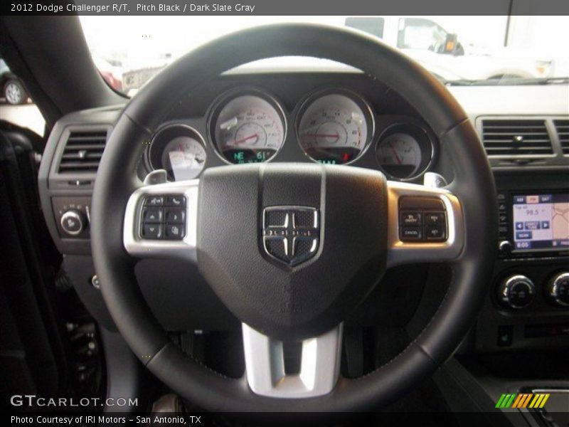 Pitch Black / Dark Slate Gray 2012 Dodge Challenger R/T