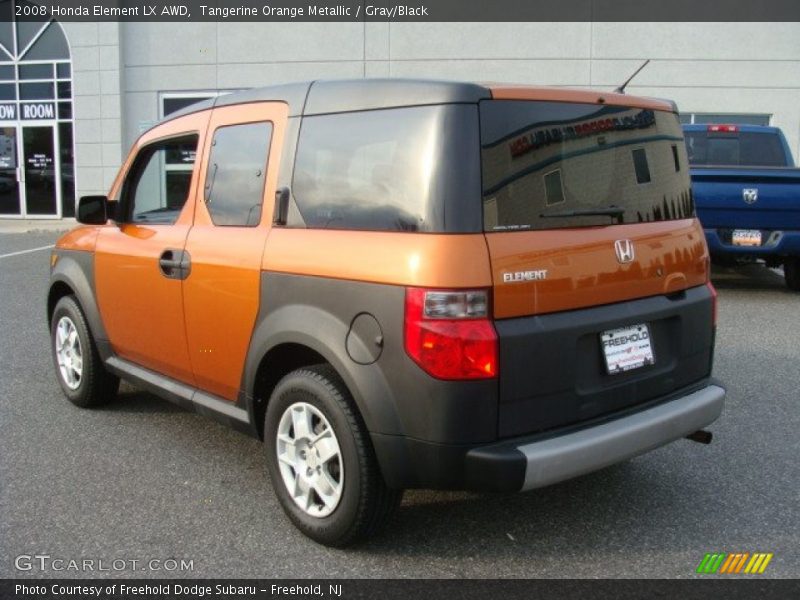 Tangerine Orange Metallic / Gray/Black 2008 Honda Element LX AWD