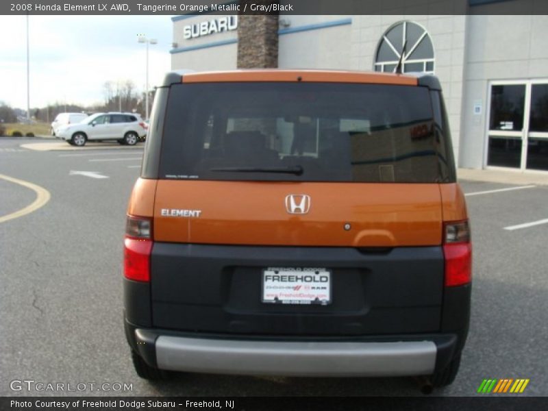 Tangerine Orange Metallic / Gray/Black 2008 Honda Element LX AWD