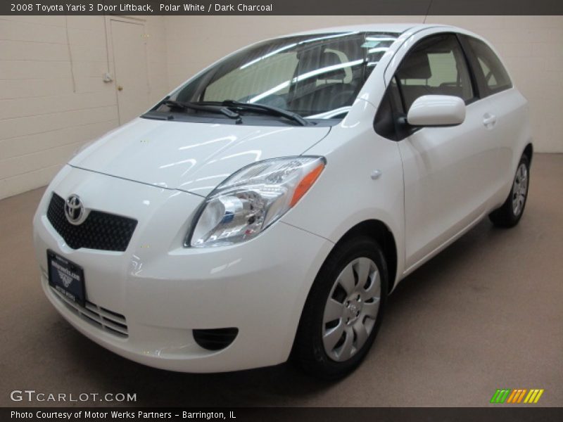 Polar White / Dark Charcoal 2008 Toyota Yaris 3 Door Liftback