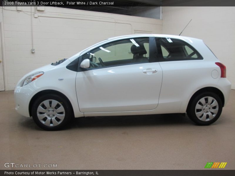 Polar White / Dark Charcoal 2008 Toyota Yaris 3 Door Liftback