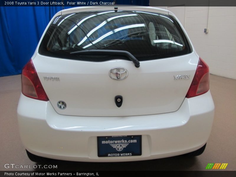 Polar White / Dark Charcoal 2008 Toyota Yaris 3 Door Liftback