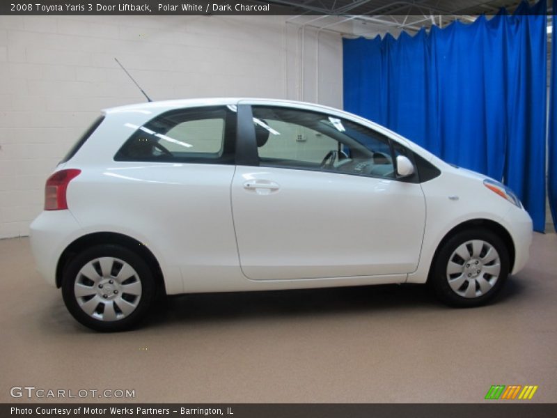 Polar White / Dark Charcoal 2008 Toyota Yaris 3 Door Liftback