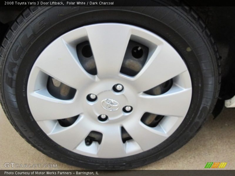 Polar White / Dark Charcoal 2008 Toyota Yaris 3 Door Liftback