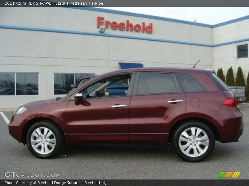 Basque Red Pearl / Taupe 2011 Acura RDX SH-AWD