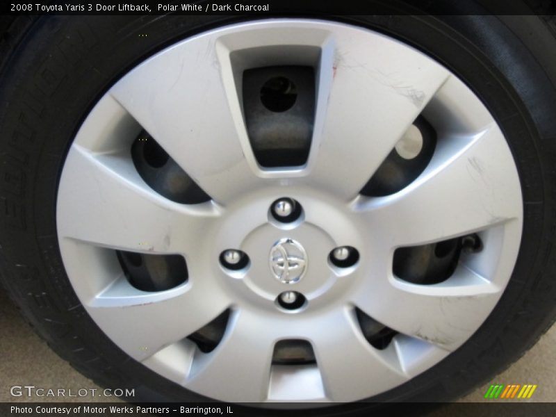 Polar White / Dark Charcoal 2008 Toyota Yaris 3 Door Liftback