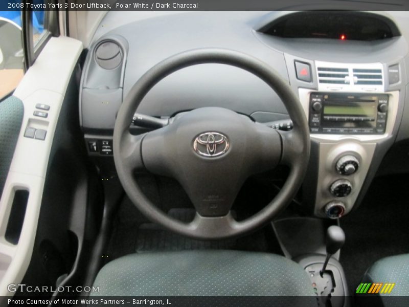 Polar White / Dark Charcoal 2008 Toyota Yaris 3 Door Liftback