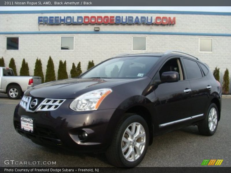 Black Amethyst / Black 2011 Nissan Rogue SL AWD