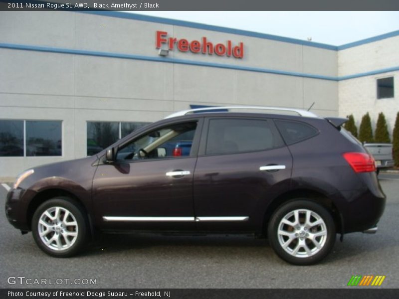 Black Amethyst / Black 2011 Nissan Rogue SL AWD