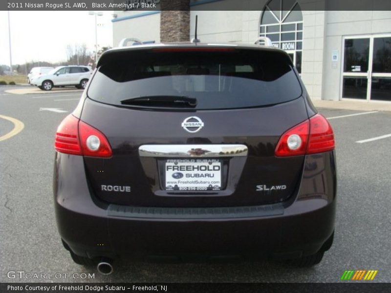 Black Amethyst / Black 2011 Nissan Rogue SL AWD