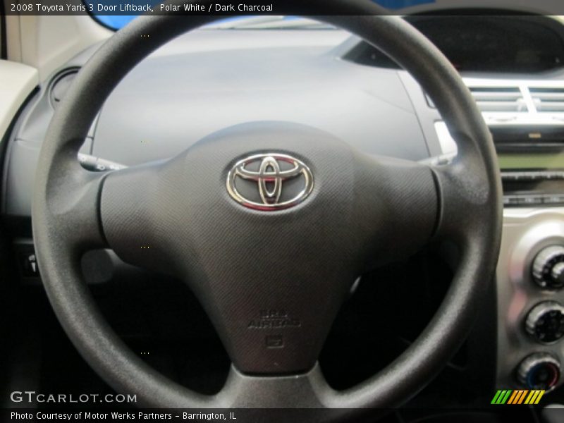 Polar White / Dark Charcoal 2008 Toyota Yaris 3 Door Liftback