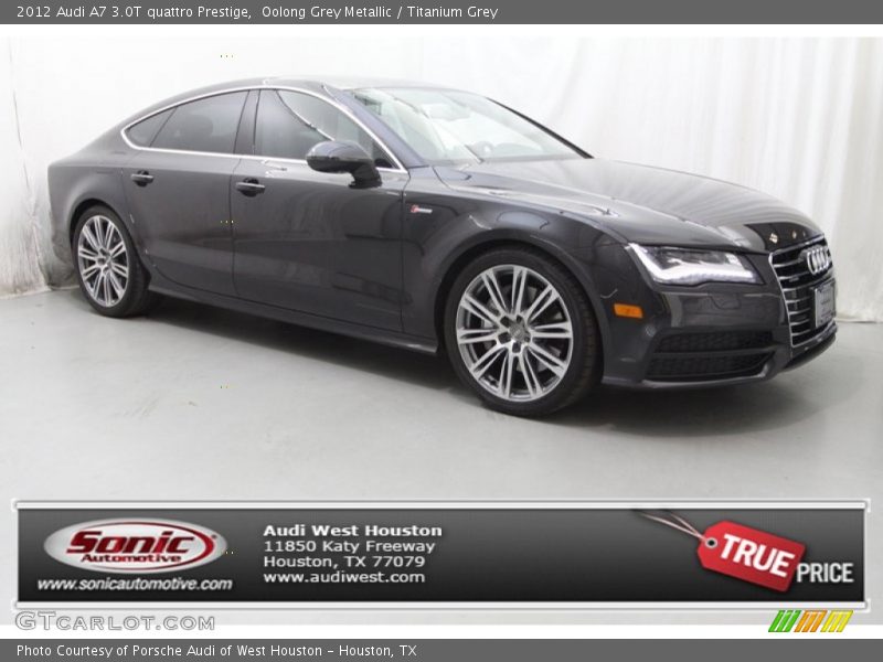 Oolong Grey Metallic / Titanium Grey 2012 Audi A7 3.0T quattro Prestige