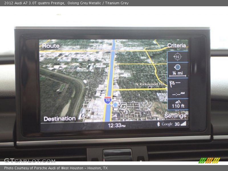 Oolong Grey Metallic / Titanium Grey 2012 Audi A7 3.0T quattro Prestige
