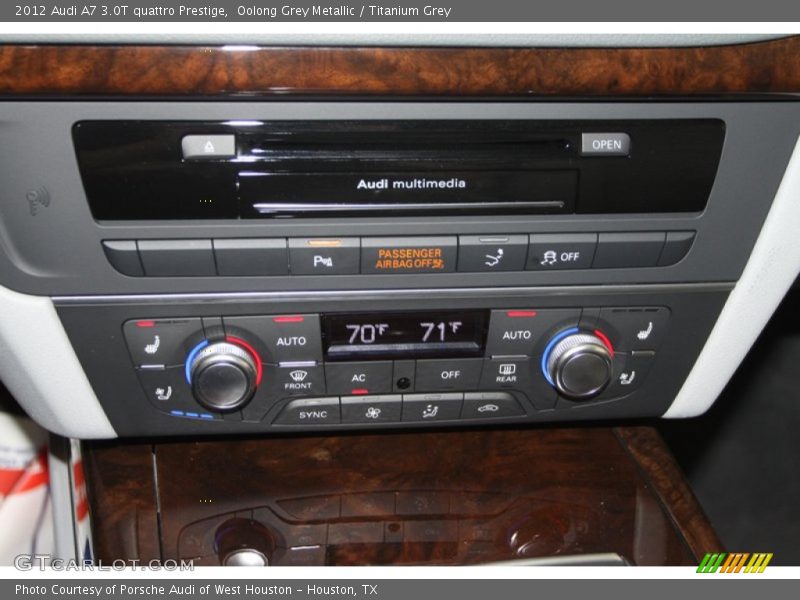 Oolong Grey Metallic / Titanium Grey 2012 Audi A7 3.0T quattro Prestige
