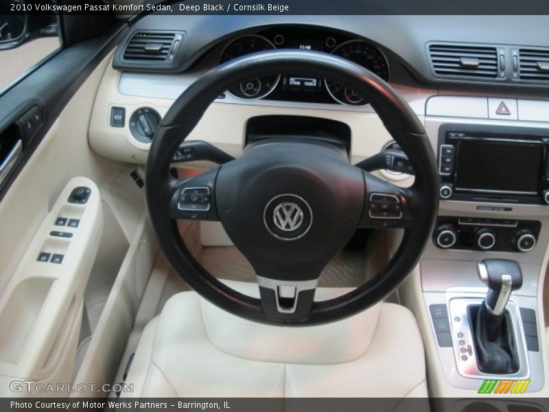 Deep Black / Cornsilk Beige 2010 Volkswagen Passat Komfort Sedan