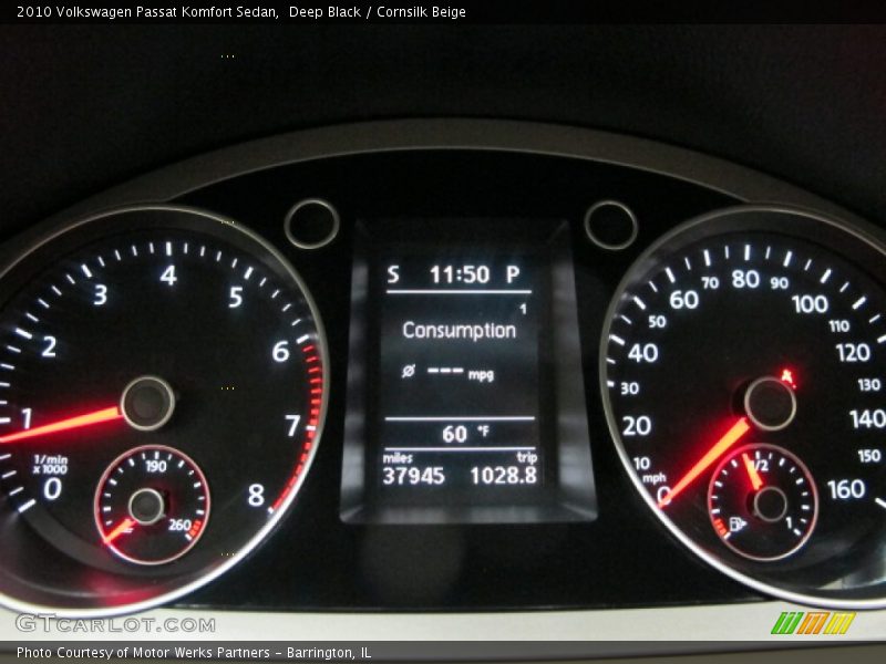 Deep Black / Cornsilk Beige 2010 Volkswagen Passat Komfort Sedan