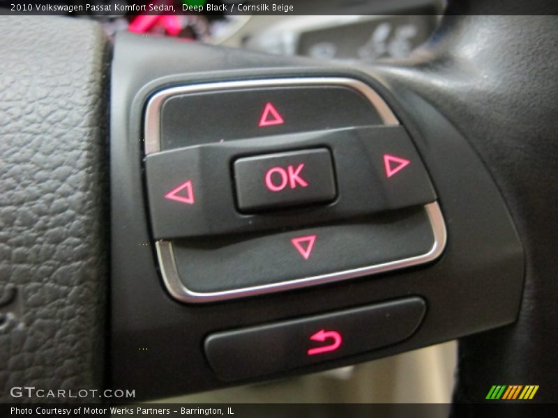 Deep Black / Cornsilk Beige 2010 Volkswagen Passat Komfort Sedan