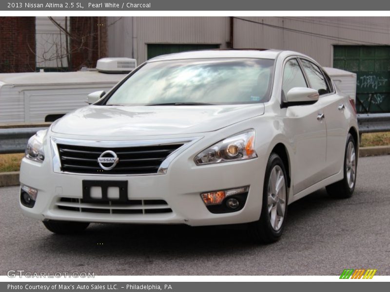 Pearl White / Charcoal 2013 Nissan Altima 2.5 SL