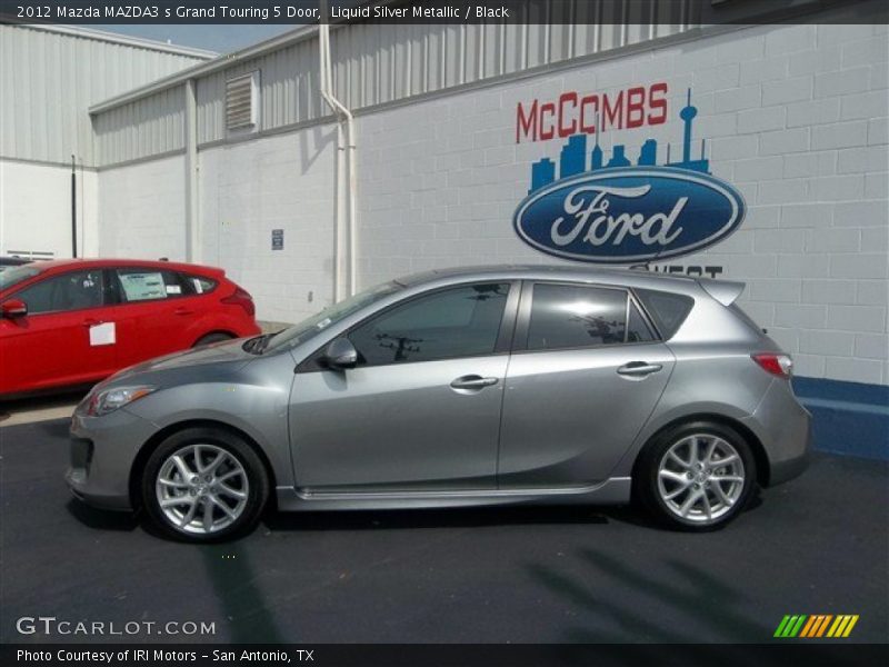 Liquid Silver Metallic / Black 2012 Mazda MAZDA3 s Grand Touring 5 Door
