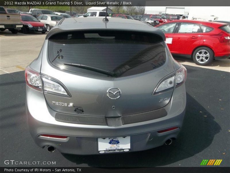 Liquid Silver Metallic / Black 2012 Mazda MAZDA3 s Grand Touring 5 Door