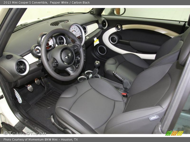 Carbon Black Interior - 2013 Cooper S Convertible 