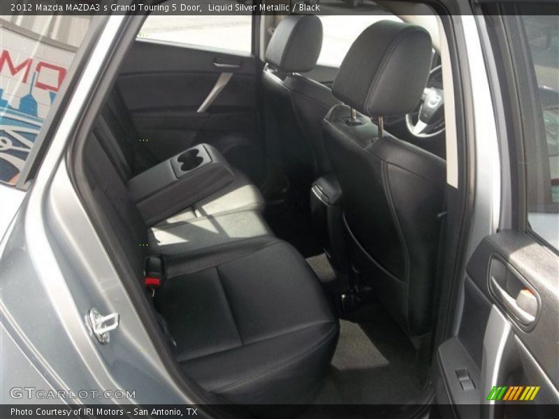 Liquid Silver Metallic / Black 2012 Mazda MAZDA3 s Grand Touring 5 Door
