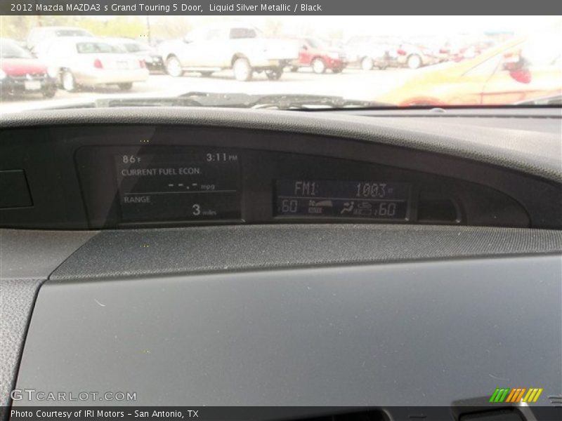 Liquid Silver Metallic / Black 2012 Mazda MAZDA3 s Grand Touring 5 Door