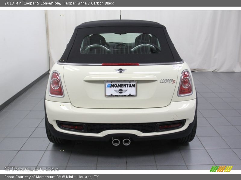 Pepper White / Carbon Black 2013 Mini Cooper S Convertible