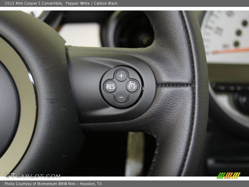 Pepper White / Carbon Black 2013 Mini Cooper S Convertible