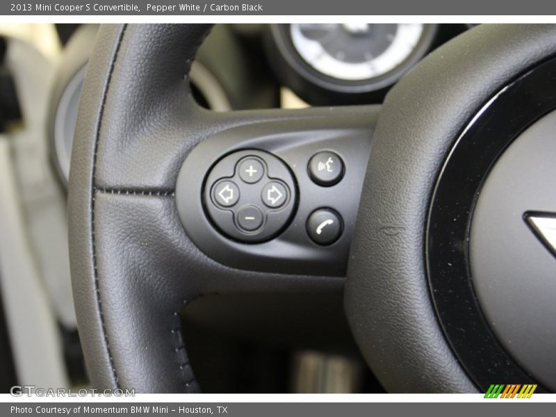 Pepper White / Carbon Black 2013 Mini Cooper S Convertible