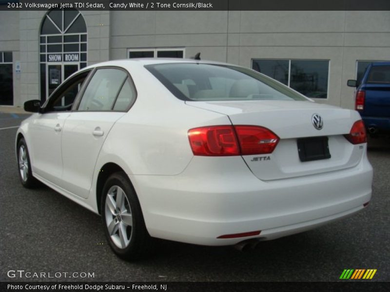 Candy White / 2 Tone Cornsilk/Black 2012 Volkswagen Jetta TDI Sedan