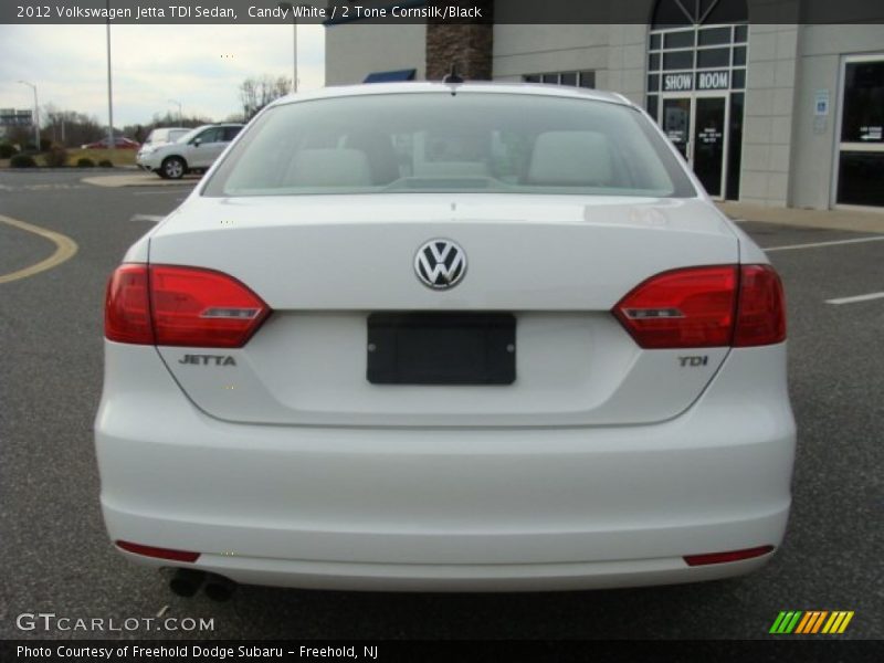 Candy White / 2 Tone Cornsilk/Black 2012 Volkswagen Jetta TDI Sedan