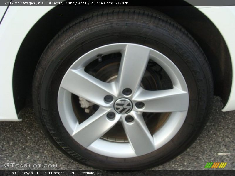 Candy White / 2 Tone Cornsilk/Black 2012 Volkswagen Jetta TDI Sedan