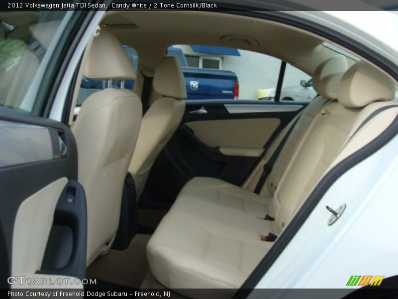 Candy White / 2 Tone Cornsilk/Black 2012 Volkswagen Jetta TDI Sedan