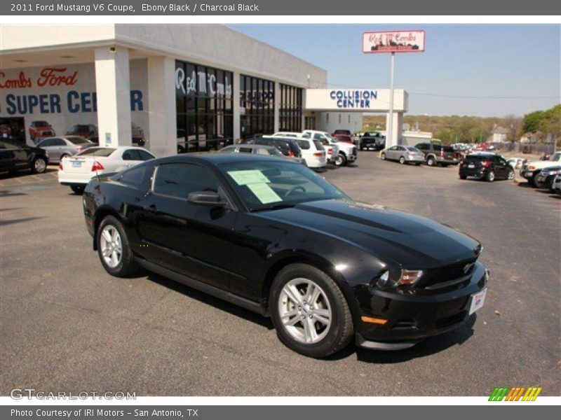Ebony Black / Charcoal Black 2011 Ford Mustang V6 Coupe